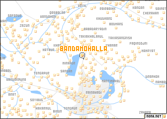 map of Bānda Mohalla