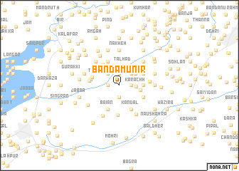 map of Bānda Munir