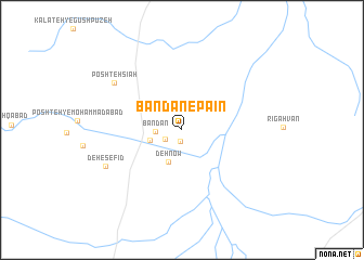 map of Bandān-e Pā\