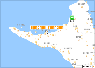 map of Bandani Mtsangani