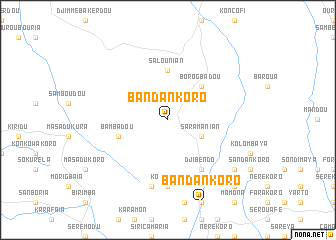 map of Bandankoro