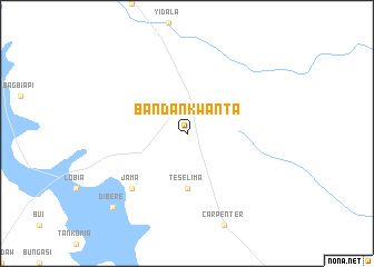 map of Banda Nkwanta
