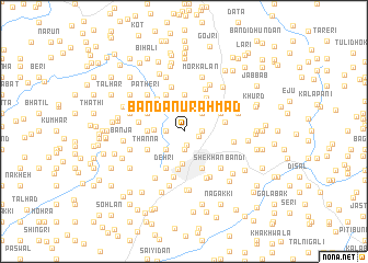 map of Bānda Nūr Ahmad