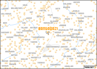 map of Bānda Qāzi