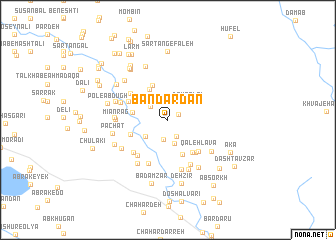 map of Bandārdan