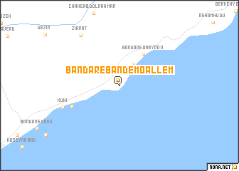 map of Bandar-e Band-e Mo‘allem