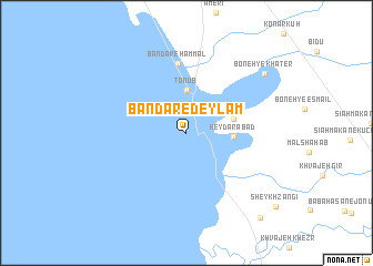 map of Bandar-e Deylam