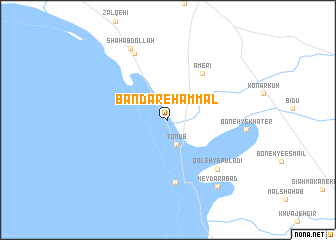 map of Bandar-e Ḩammāl