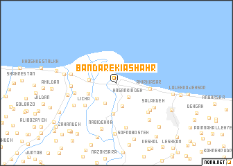 map of Bandar-e Kīāshahr