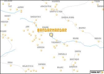 map of Bandar Mardār