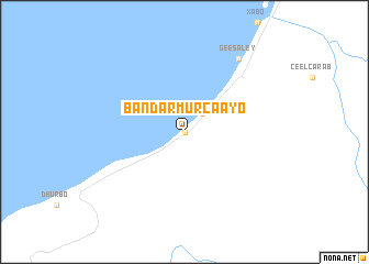 map of Bandar Murcaayo