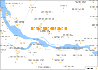 map of Bānda Shahābuddīn