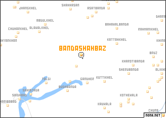 map of Bānda Shāhbāz