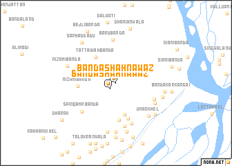 map of Bānda Shāh Nawāz