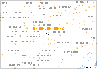 map of Bānda Shāh Niwāz