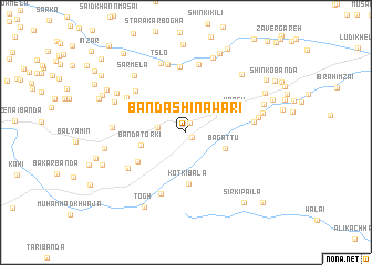 map of Bānda Shināwari