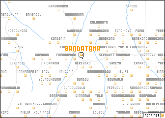 map of Bandatama