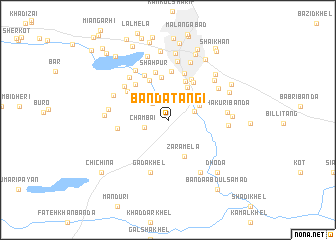 map of Bānda Tangi