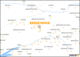 map of Bānda Tappia