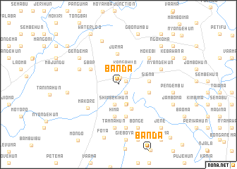 map of Banda