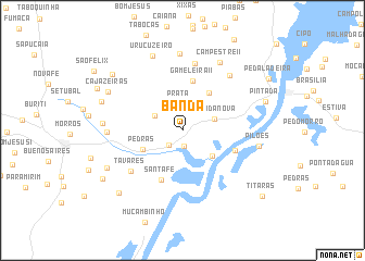 map of Bandá