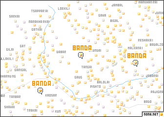 map of Bānda