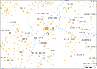 map of Bānda