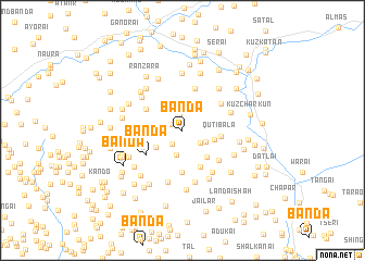 map of Bānda