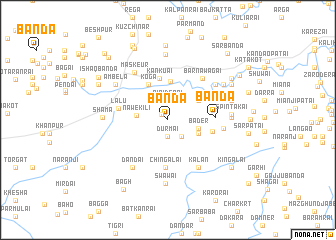 map of Bānda