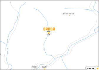 map of Bānda