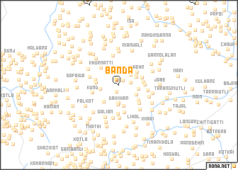 map of Bānda