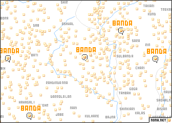 map of Bānda