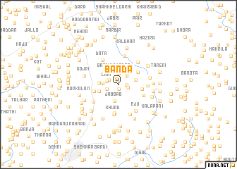 map of Bānda