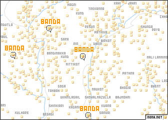 map of Bānda