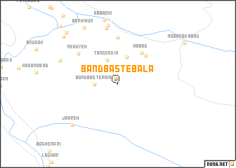 map of Band Bast-e Bālā