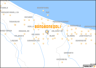 map of Bandbon-e Qolī