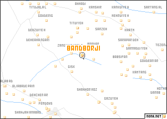 map of Band Borjī