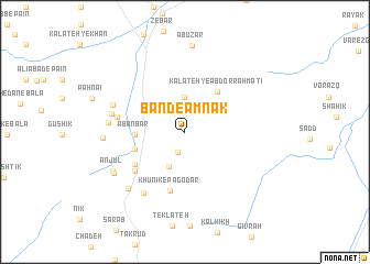 map of Band-e Amnak