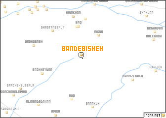 map of Band-e Bīsheh