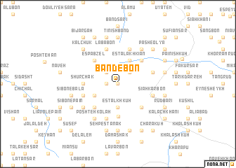 map of Band-e Bon