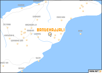 map of Band-e Ḩājj ‘Alī