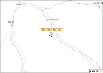 map of Band-e Ḩowẕ