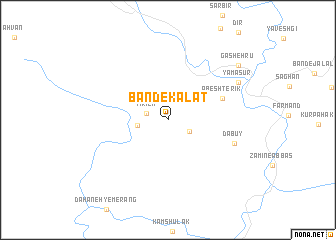 map of Band-e Kalāt