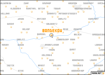 map of Bandekow
