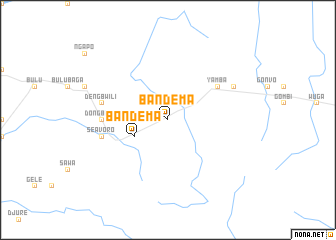 map of Bandema