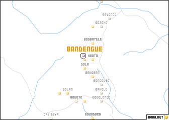 map of Bandengué