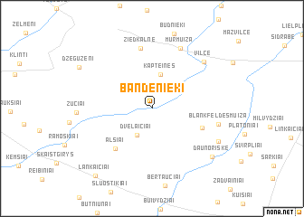 map of Bandenieki