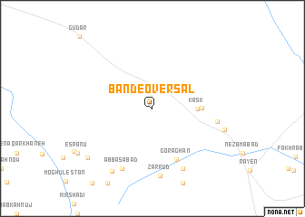 map of Band-e Oversāl