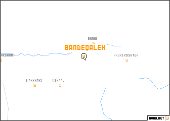 map of Band-e Qal‘eh