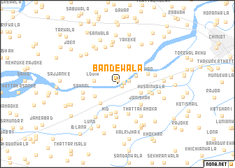 map of Bandewāla